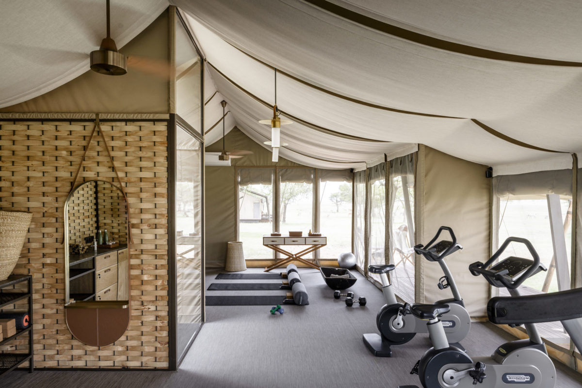 Singita Sabora Tented Camp gym