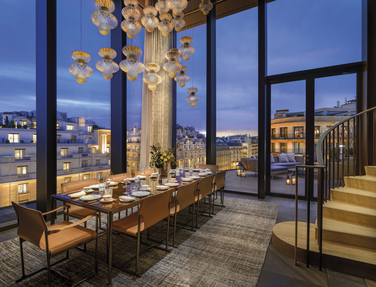 BH Paris-Penthouse-Dining Room-Night